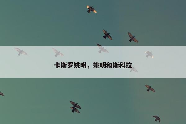 卡斯罗姚明，姚明和斯科拉