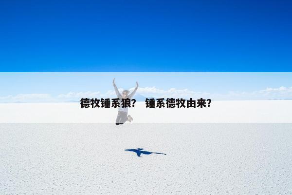 德牧锤系狼？ 锤系德牧由来？