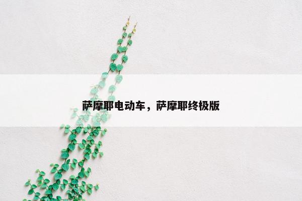 萨摩耶电动车，萨摩耶终极版
