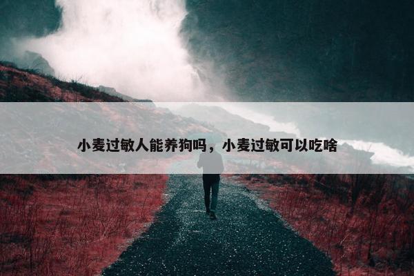 小麦过敏人能养狗吗，小麦过敏可以吃啥