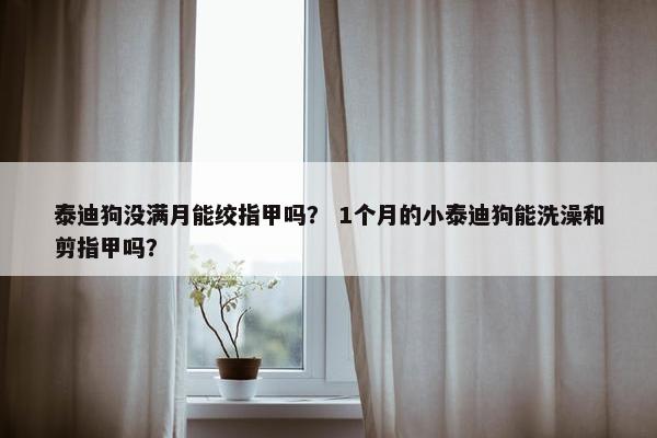 泰迪狗没满月能绞指甲吗？ 1个月的小泰迪狗能洗澡和剪指甲吗？