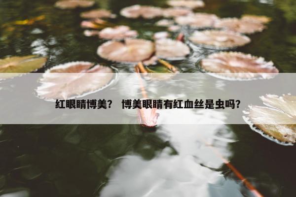 红眼睛博美？ 博美眼睛有红血丝是虫吗？