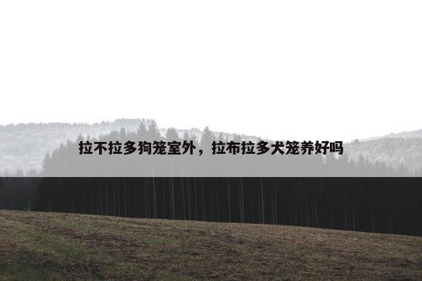 拉不拉多狗笼室外，拉布拉多犬笼养好吗