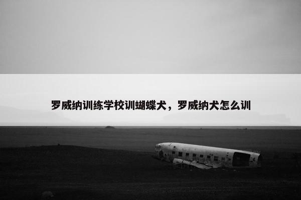 罗威纳训练学校训蝴蝶犬，罗威纳犬怎么训