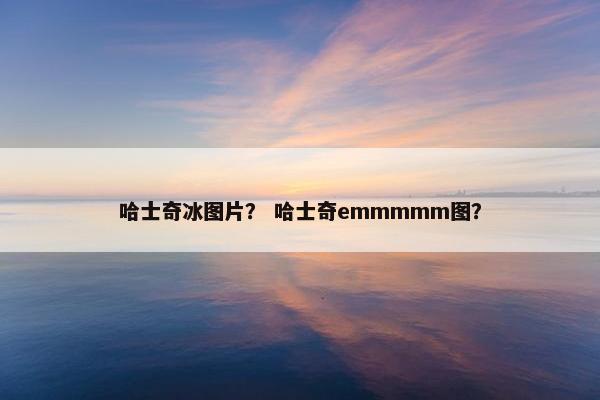 哈士奇冰图片？ 哈士奇emmmmm图？
