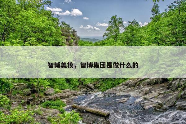 智博美妆，智博集团是做什么的