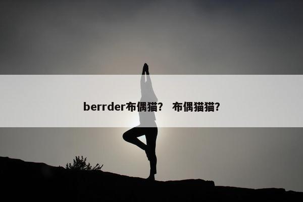 berrder布偶猫？ 布偶猫猫？
