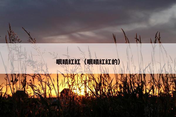 眼睛红红（眼睛红红的）