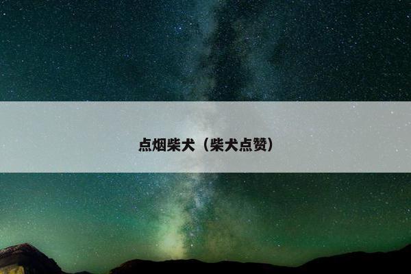 点烟柴犬（柴犬点赞）