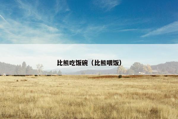 比熊吃饭碗（比熊喂饭）