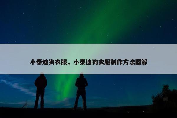 小泰迪狗衣服，小泰迪狗衣服制作方法图解