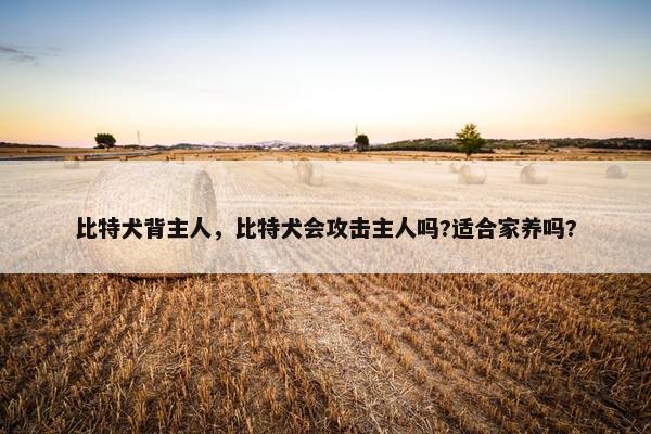 比特犬背主人，比特犬会攻击主人吗?适合家养吗?