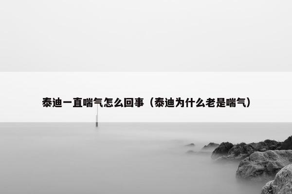 泰迪一直喘气怎么回事（泰迪为什么老是喘气）