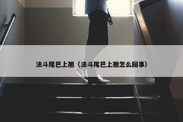 法斗尾巴上翘（法斗尾巴上翘怎么回事）