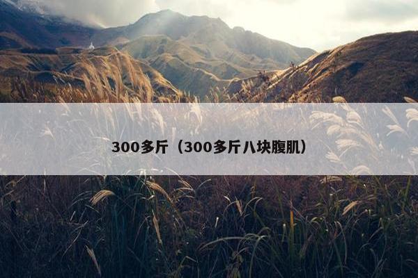300多斤（300多斤八块腹肌）