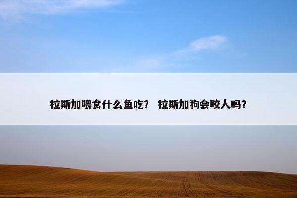 拉斯加喂食什么鱼吃？ 拉斯加狗会咬人吗？