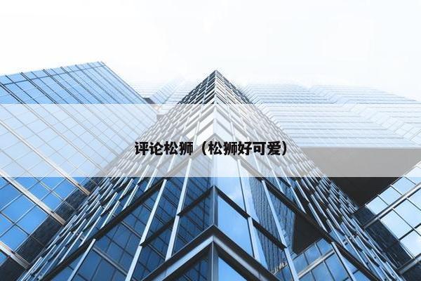 评论松狮（松狮好可爱）