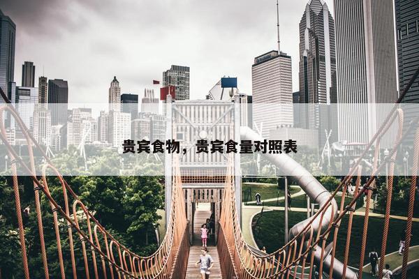 贵宾食物，贵宾食量对照表
