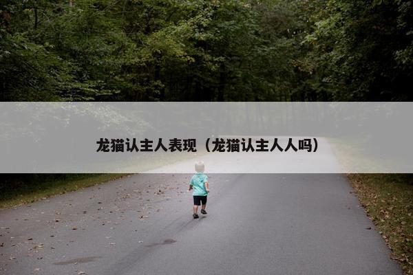 龙猫认主人表现（龙猫认主人人吗）