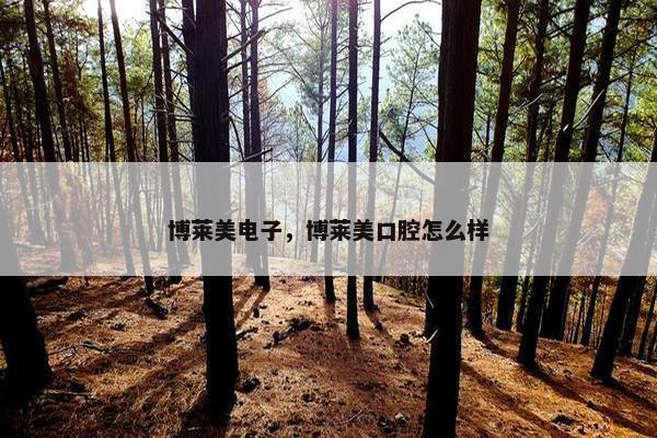 博莱美电子，博莱美口腔怎么样