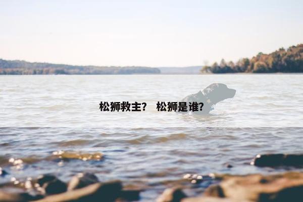 松狮救主？ 松狮是谁？