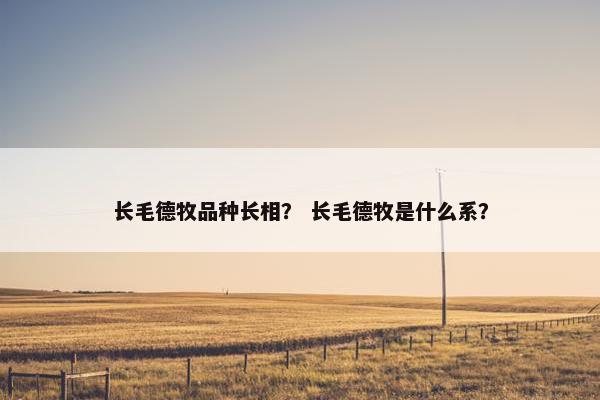 长毛德牧品种长相？ 长毛德牧是什么系？