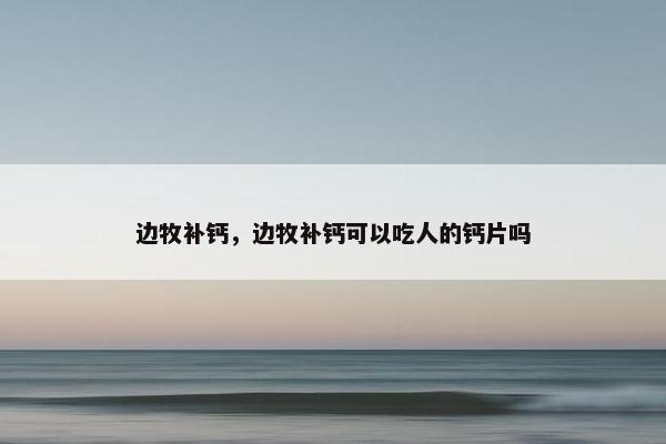 边牧补钙,边牧补钙可以吃人的钙片吗 边牧补钙,边牧补钙可以吃人的钙片吗