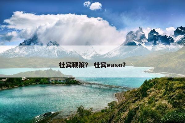 杜宾鞭策？ 杜宾easo？