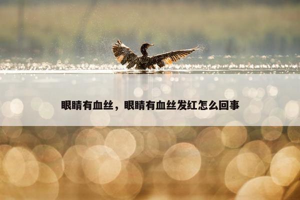 眼睛有血丝,眼睛有血丝发红怎么回事