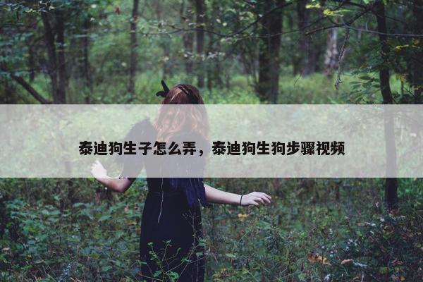 泰迪狗生子怎么弄，泰迪狗生狗步骤视频