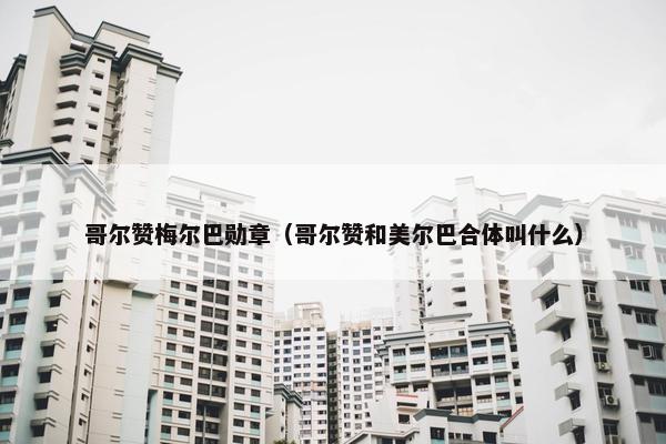 哥尔赞梅尔巴勋章（哥尔赞和美尔巴合体叫什么）