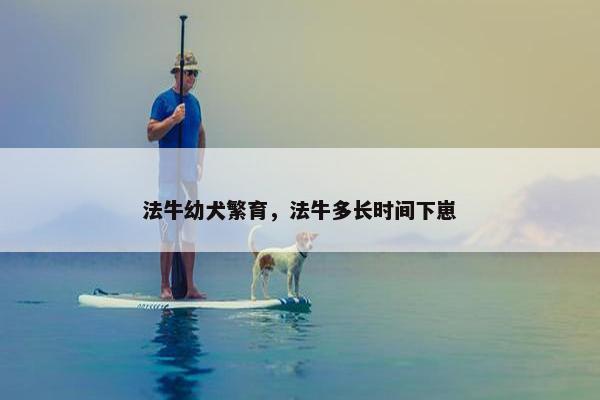 法牛幼犬繁育，法牛多长时间下崽