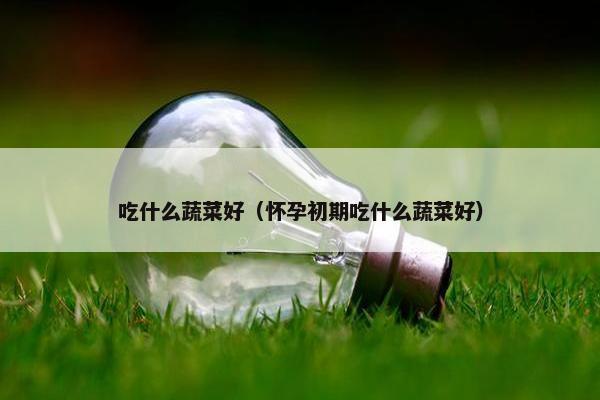 吃什么蔬菜好（怀孕初期吃什么蔬菜好）