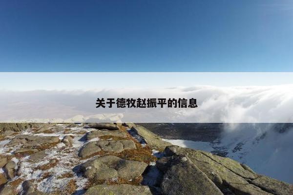 关于德牧赵振平的信息