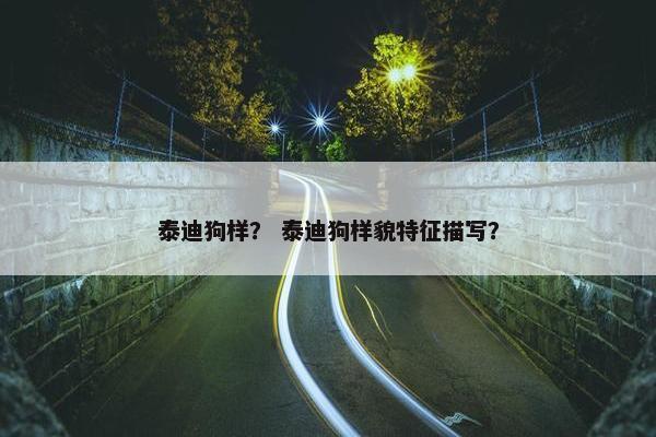 泰迪狗样？ 泰迪狗样貌特征描写？