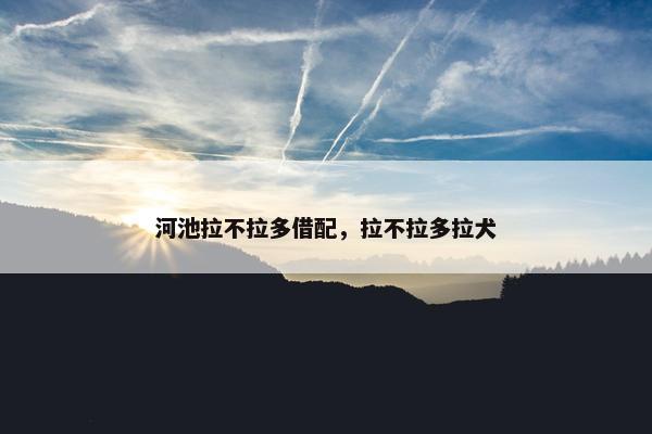 河池拉不拉多借配，拉不拉多拉犬