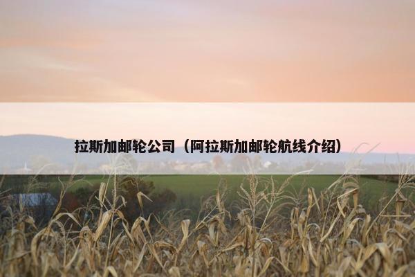 拉斯加邮轮公司（阿拉斯加邮轮航线介绍）