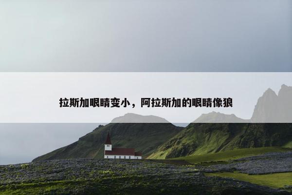 拉斯加眼睛变小，阿拉斯加的眼睛像狼