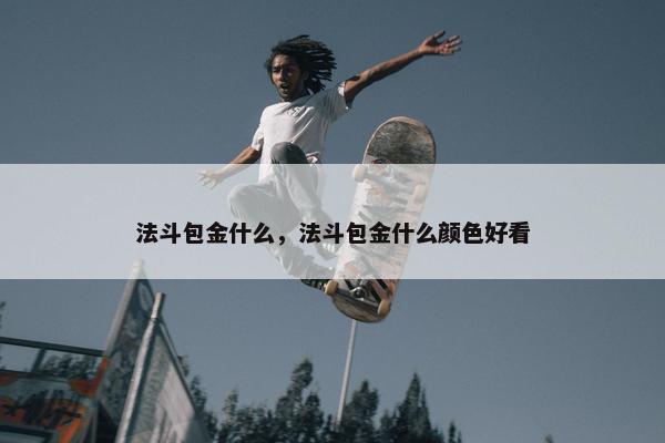 法斗包金什么，法斗包金什么颜色好看