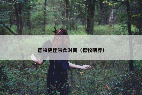 德牧更佳喂食时间（德牧喂养）