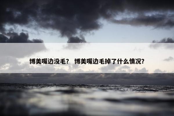 博美嘴边没毛？ 博美嘴边毛掉了什么情况？