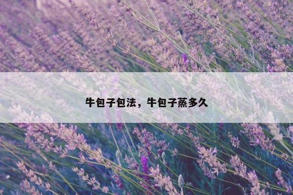 牛包子包法，牛包子蒸多久