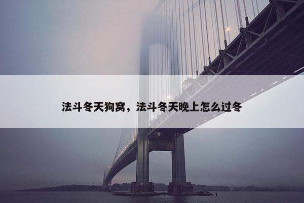 法斗冬天狗窝，法斗冬天晚上怎么过冬