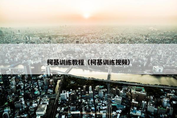 柯基训练教程（柯基训练视频）