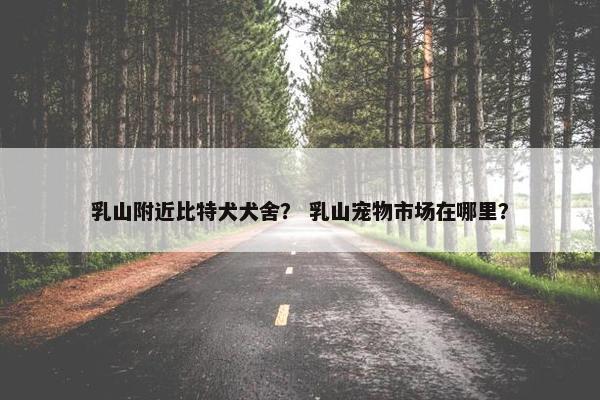 乳山附近比特犬犬舍？ 乳山宠物市场在哪里？