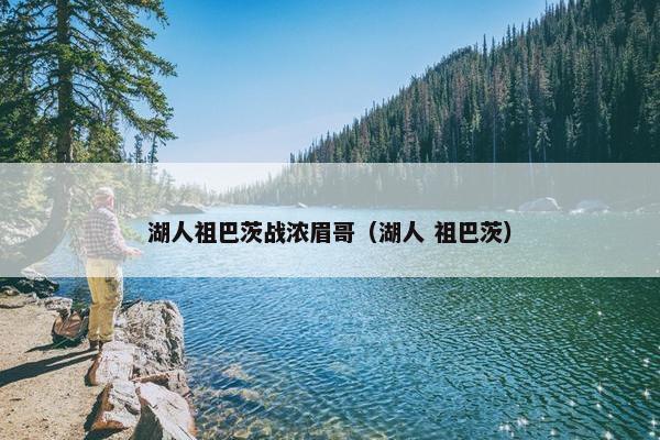 湖人祖巴茨战浓眉哥（湖人 祖巴茨）