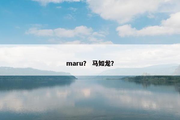 maru？ 马如龙？