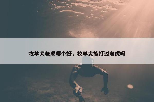 牧羊犬老虎哪个好，牧羊犬能打过老虎吗