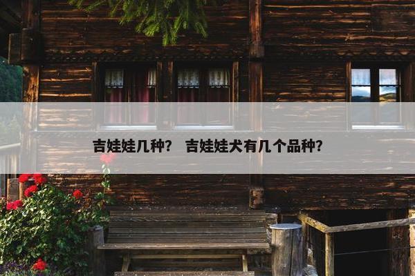 吉娃娃几种？ 吉娃娃犬有几个品种？