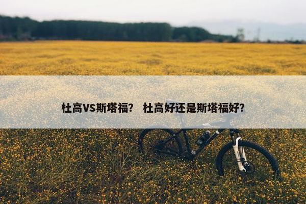 杜高VS斯塔福？ 杜高好还是斯塔福好？